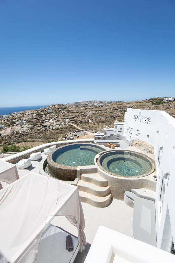 Sea & Stone Residence Mykonos Platys Gialos  Exteriör bild